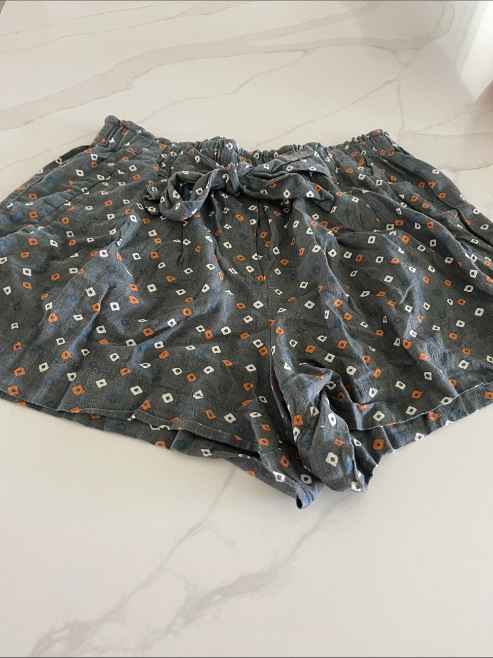 Anthropology Womens Green Motif Printed Shorts M/L